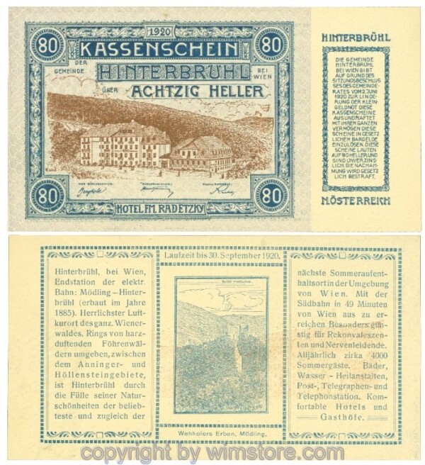 Hinterbrühl, J00376II14, 80 Heller; I