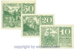 Hinterstoder, J00377f, Serie 10, 20, 50 Heller; 1