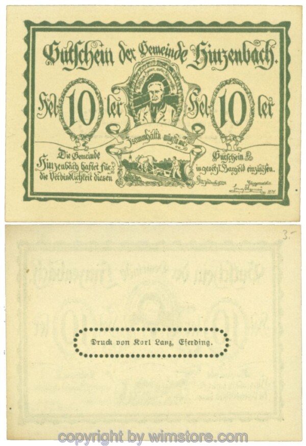 Hinzenbach, J00378Ic, 10 Heller; 1