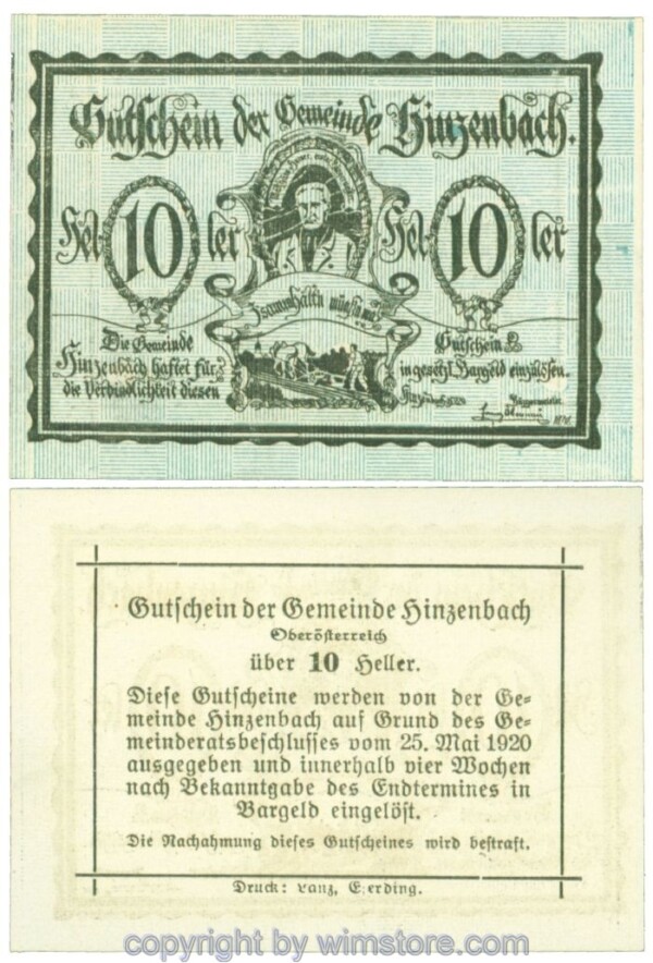 Hinzenbach, J00378IIa, 10 Heller; 1