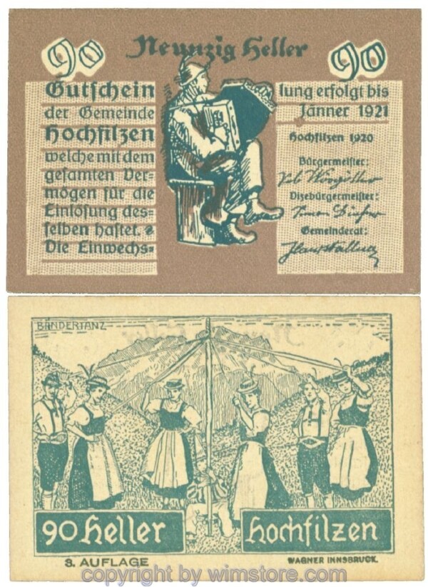 Hochfilzen, J00382c, 90 Heller; 1