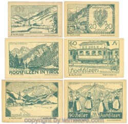 Hochfilzen, J00382c, Serie 10, 20, 40, 60, 75, 90 Heller; 1