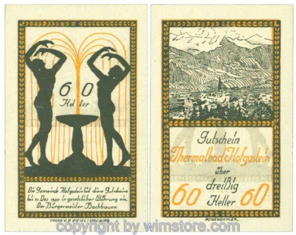 Hofgastein, J00384IbF, 60 Heller; 1