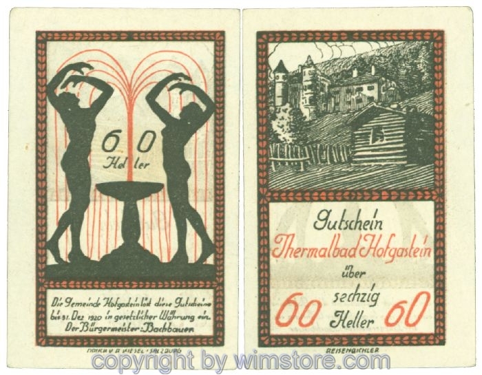 Hofgastein, J00384Ic, 60 Heller; 1