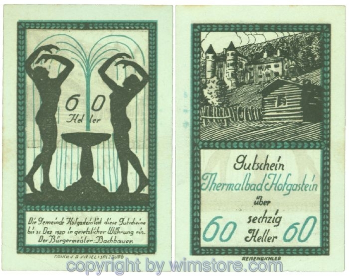 Hofgastein, J00384Id, 60 Heller; 1