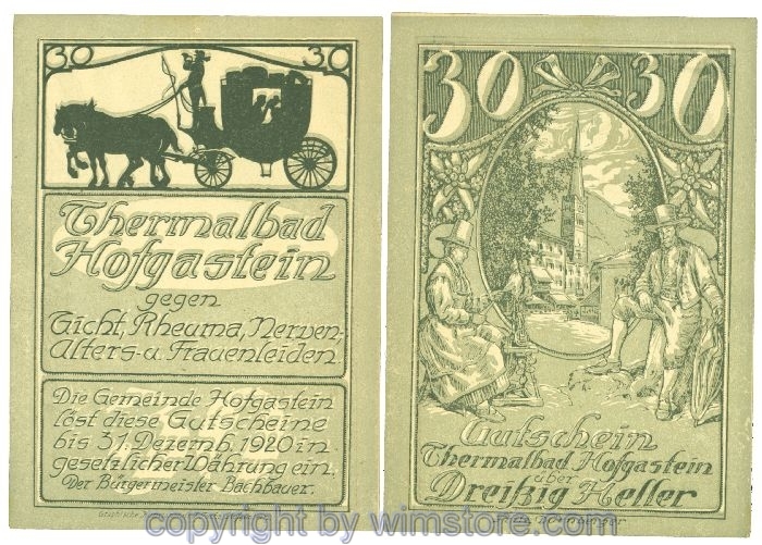 Hofgastein, J00384IIa, 30 Heller; 1