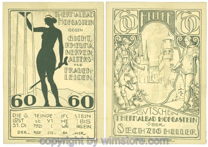 Hofgastein, J00384IIa, 60 Heller; 1