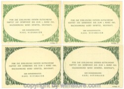 Hofkirchen im Traunkreis, J00387IIIc, Serie 30, 50, 75, 90 Heller; 1