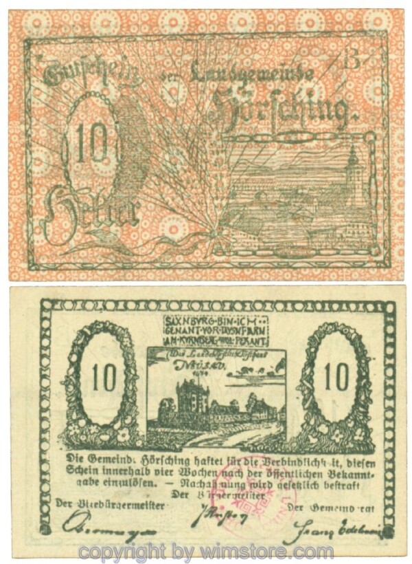 Hörsching, J00399Icb2, 10 Heller; 1