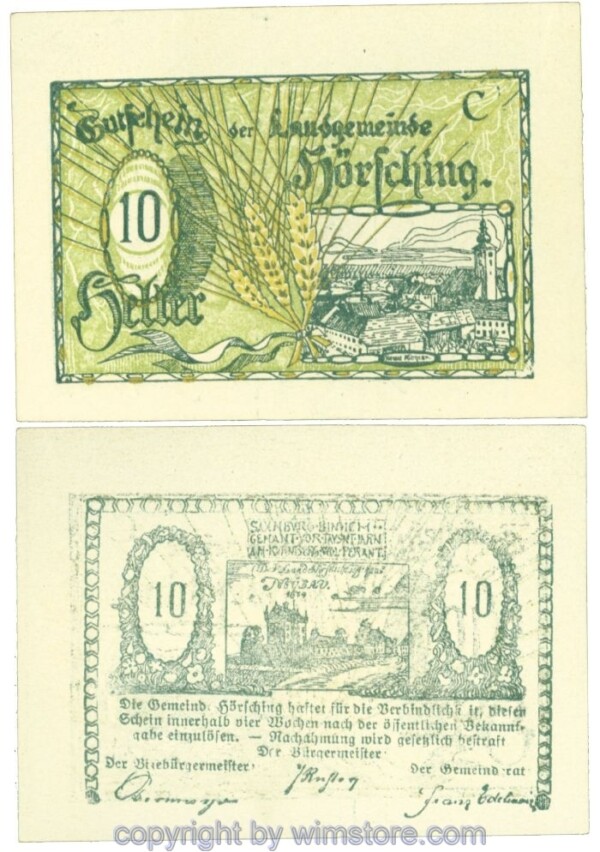 Hörsching, J00399IIe, 10 Heller; 1