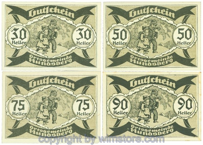 sn107089 Hundsberg, J00402SIIa, Serie 30, 50, 75, 90 Heller; 1