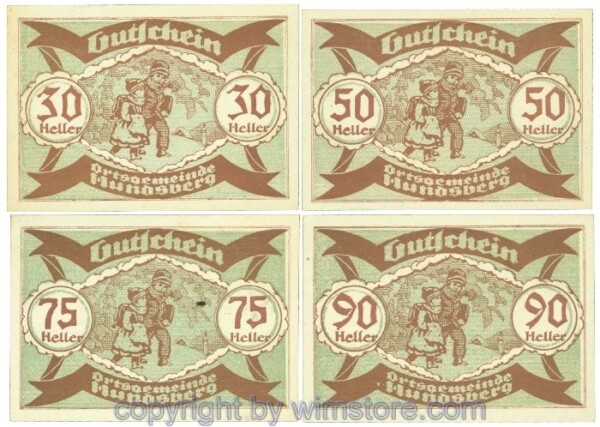 Hundsberg, J00402SIIc, Serie 30, 50, 75, 90 Heller; 1