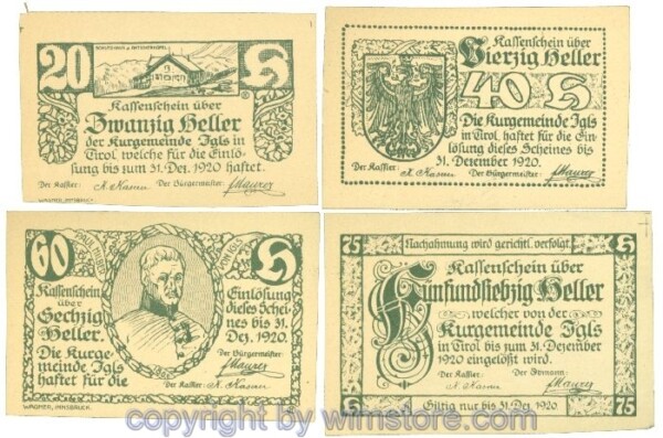 Igls, J00403c, Serie 20, 40, 60, 75 Heller; 1