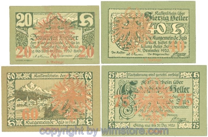 sn107109 Igls, J00403Sc, Serie 20, 40, 60, 75 Heller; 1