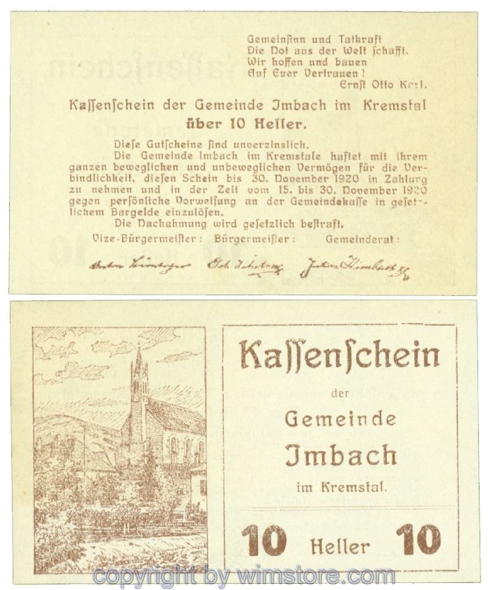 Imbach, J00404IAb, 10 Heller; I-