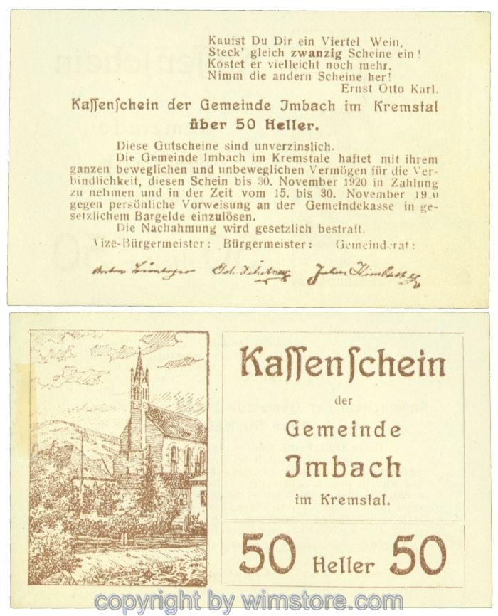 Imbach, J00404IAb, 50 Heller; I