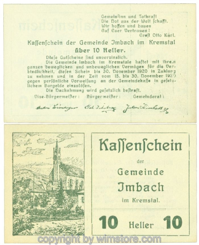 Imbach, J00404IAc, 10 Heller; I