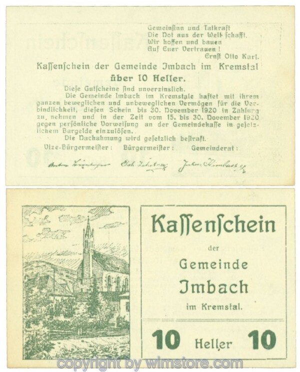 Imbach, J00404IAcx, 10 Heller; I