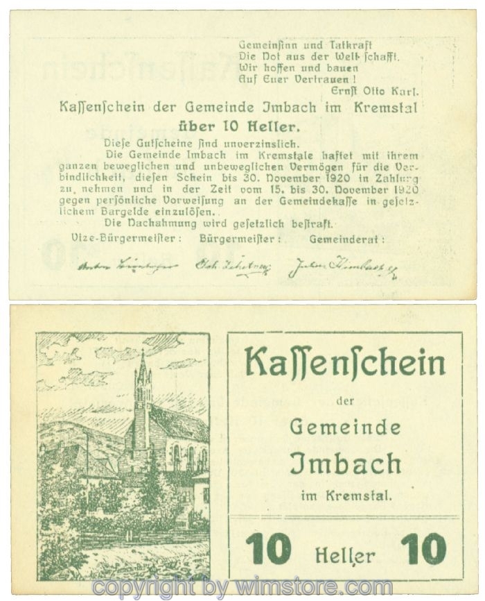Imbach, J00404IAcx, 10 Heller; I