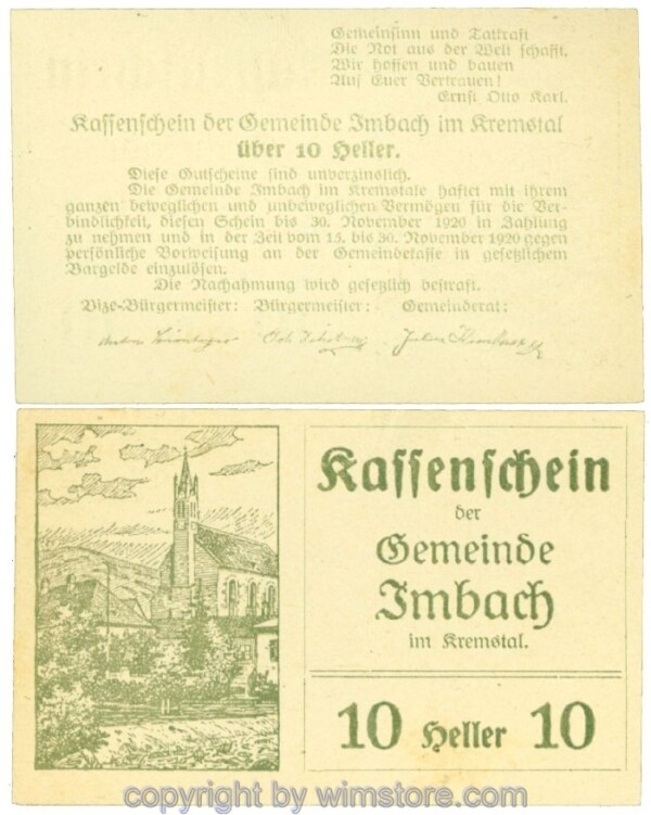 Imbach, J00404IBa1, 10 Heller; I