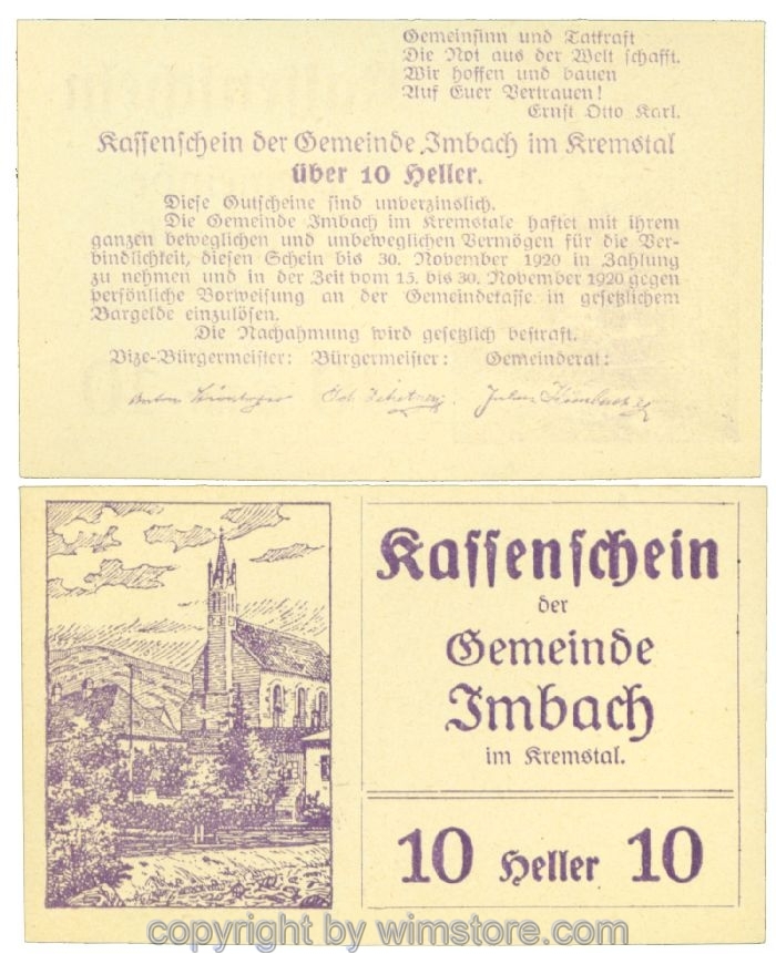 Imbach, J00404IBc1, 10 Heller; I