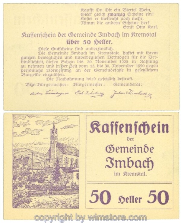 Imbach, J00404IBc3, 50 Heller; I