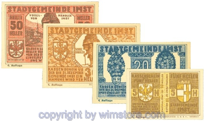 sn107156 Imst, J00405d, Serie 5+5, 20, 30, 50 Heller; 1