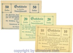 Innerschwandt, J00408, Serie 10, 20, 50 Heller; 1