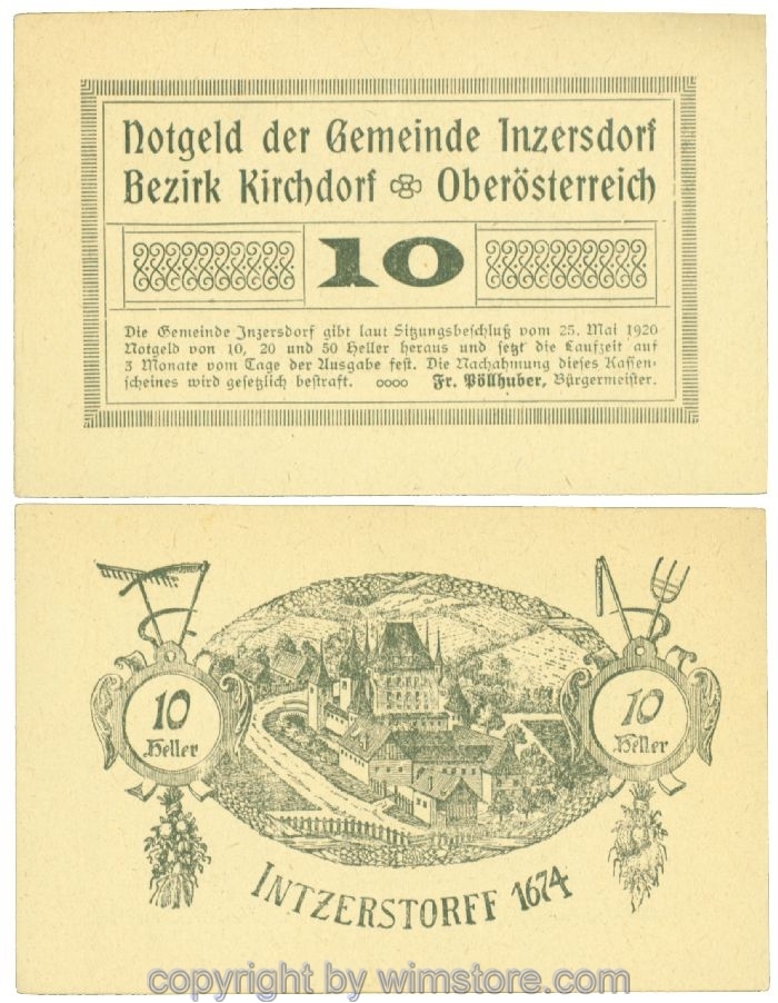 Inzersdorf, J00415Ia, 10 Heller; 1-