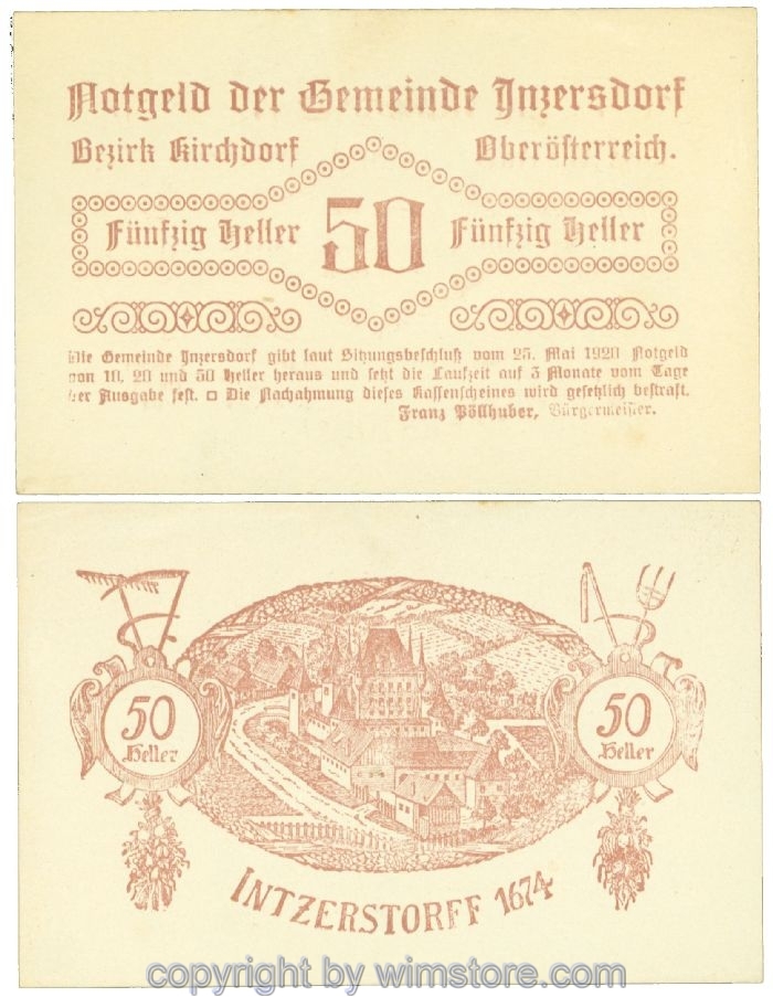 Inzersdorf, J00415Ib, 50 Heller; 1-