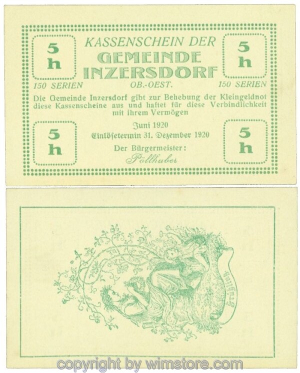 Inzersdorf, J00415SVIb, 5 Heller; 1