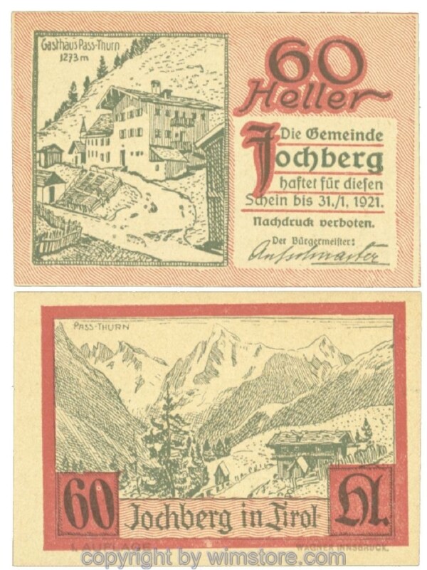 sn107305 Jochberg, J00419a, 60 Heller; 1