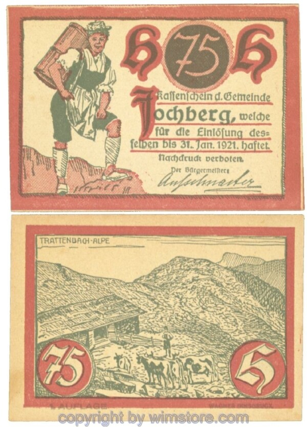 Jochberg, J00419a, 75 Heller; 1