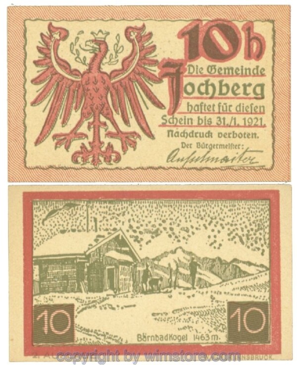 Jochberg, J00419b, 10 Heller; 1