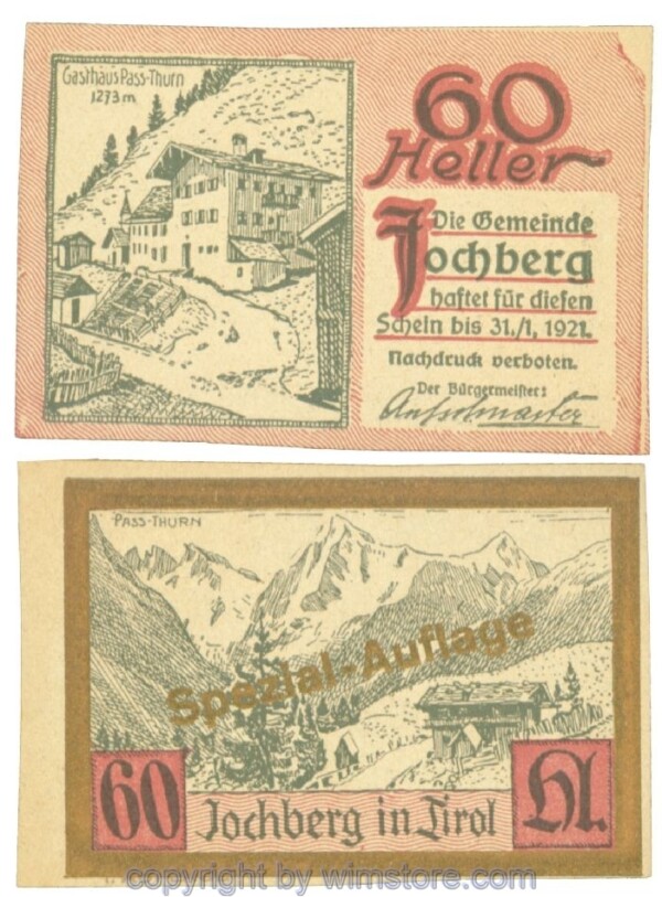 Jochberg, J00419Se, 60 Heller; 1