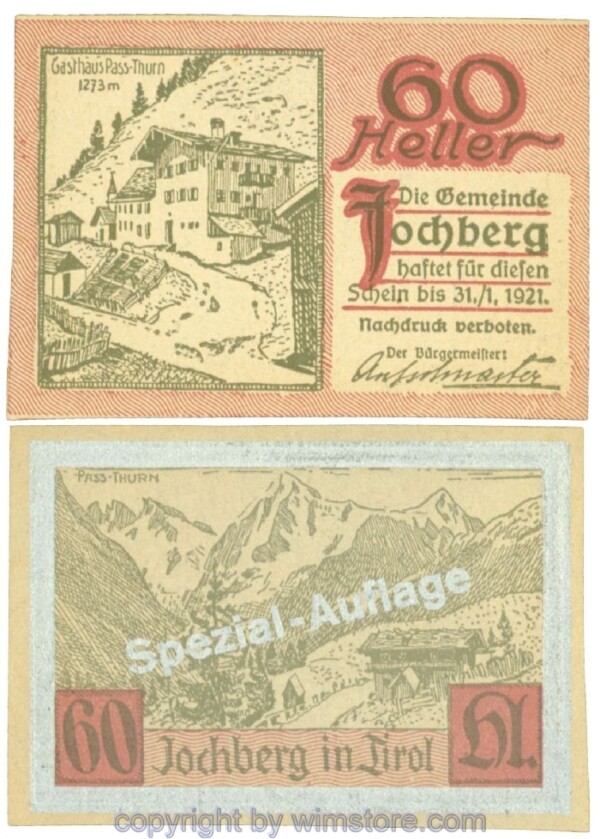 Jochberg, J00419Sf, 60 Heller; 1