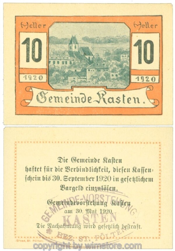 sn107365 Kasten, J00428d2, 10 Heller; I