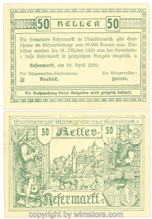 Kefermarkt, J00429, 50 Heller; 1
