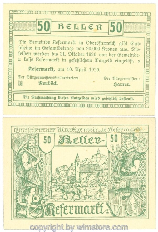 Kefermarkt, J00429, 50 Heller; 1