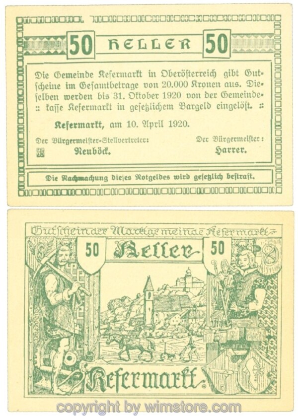 Kefermarkt, J00429, 50 Heller; 1