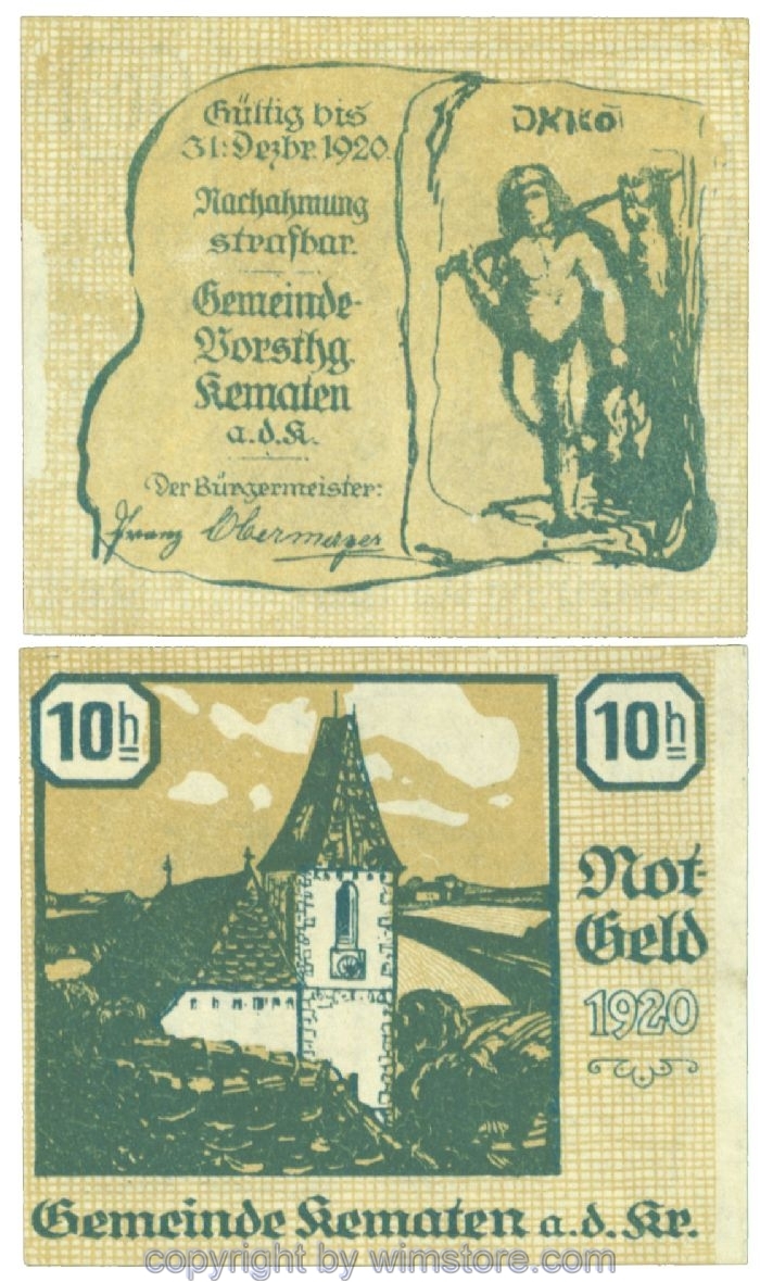 sn107384 Kematen an der Krems, J00430c, 10 Heller; 1