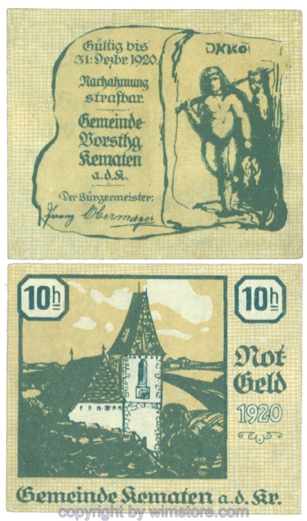 Kematen an der Krems, J00430d, 10 Heller; 1
