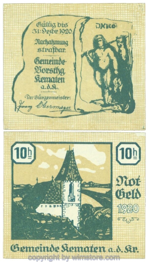 Kematen an der Krems, J00430e, 10 Heller; 1