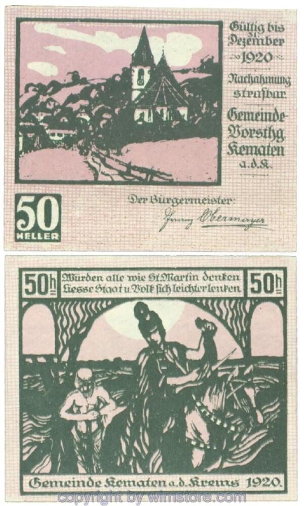 Kematen an der Krems, J00430F, 50 Heller; 1