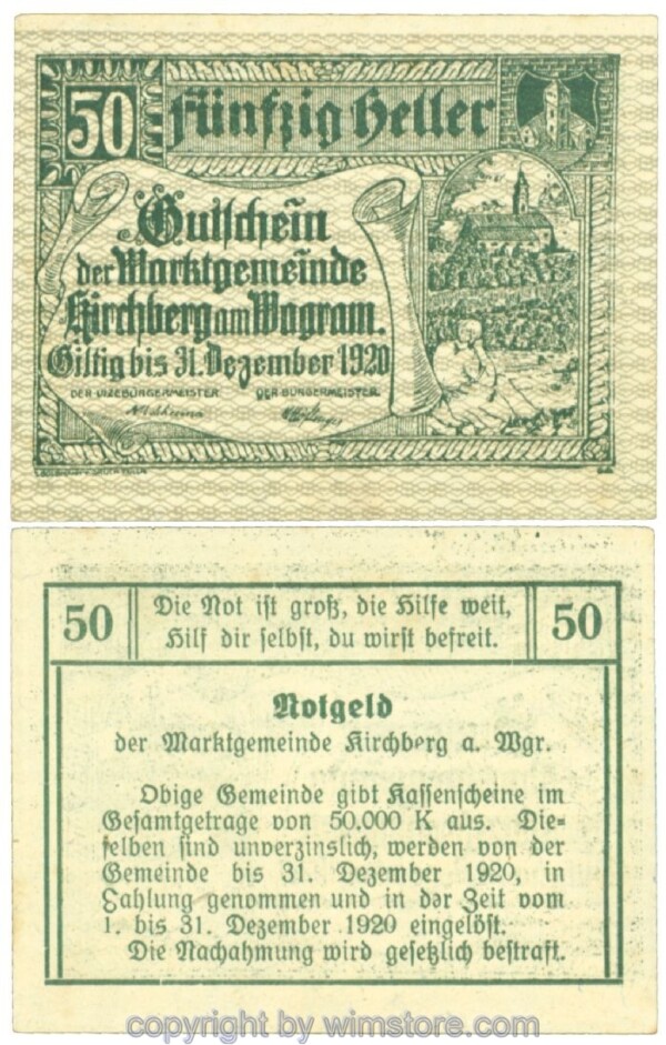 Kirchberg am Wagram, J00439Ia6, 10 Heller; I