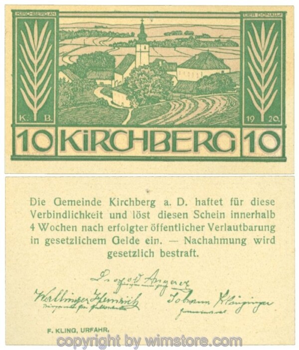 Kirchberg an der Donau, J00441d, 10 Heller; 1