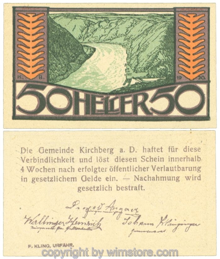 Kirchberg an der Donau, J00441d, 50 Heller; 1