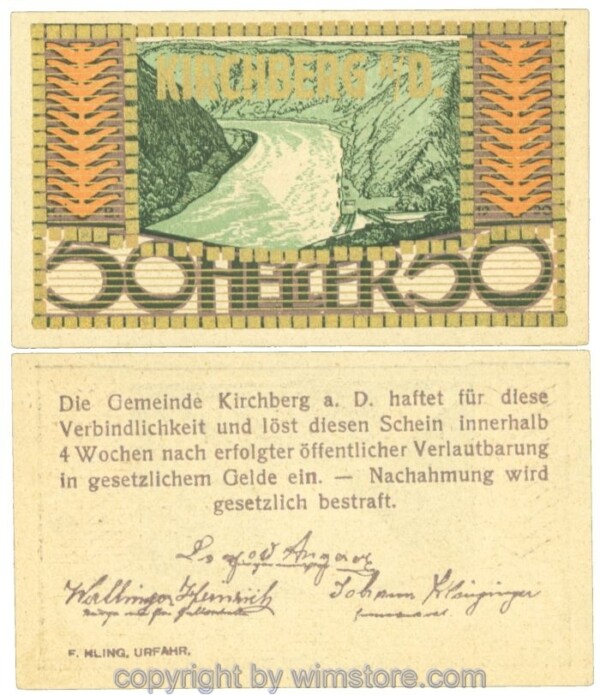 Kirchberg an der Donau, J00441SIe3, 50 Heller; 1