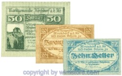 Kirchdorf an der Krems, J00445Ia, Serie 10, 20, 50 Heller; 1