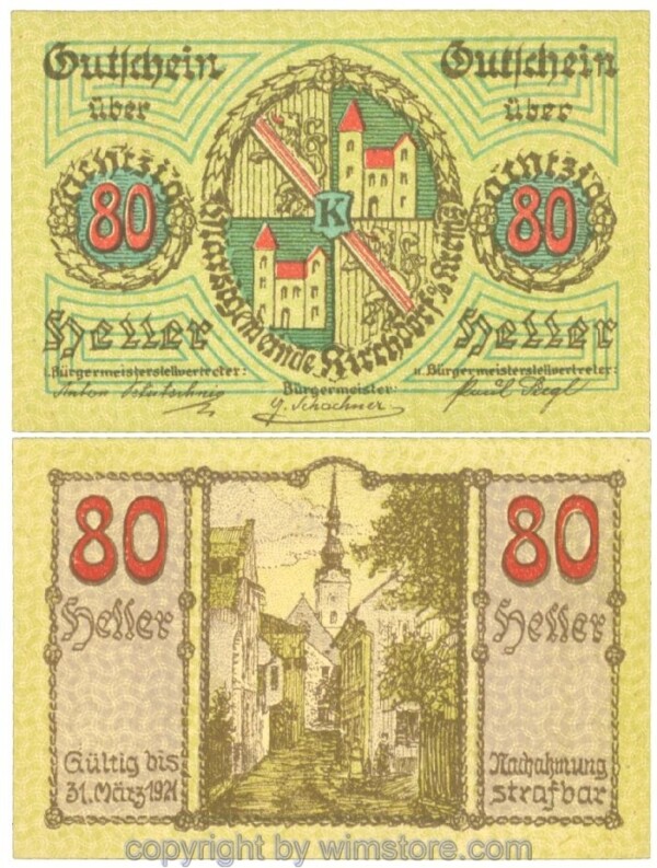 Kirchdorf an der Krems, J00445IIa, 80 Heller; 1